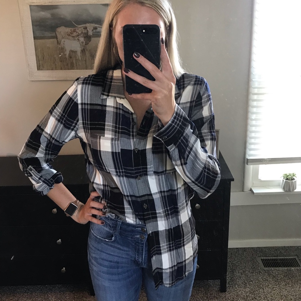 Dressier Flannel Navy/White/Black size L